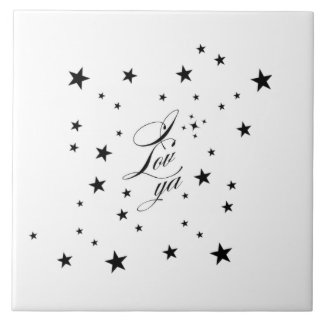 I lov ya ceramic tile