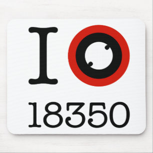 I Love 18350 Li-Ion Batteries Mouse Pad