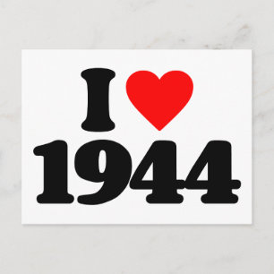 I LOVE 1944 POSTCARD