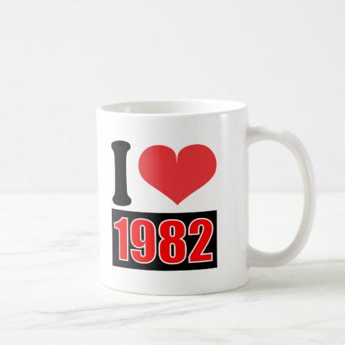 I love 1982 _ Mugs