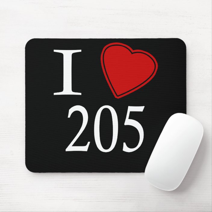 I Love 205 Birmingham Mousepad