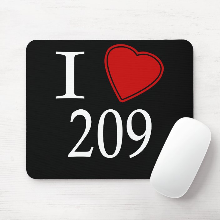 I Love 209 Galveston Mouse Pad