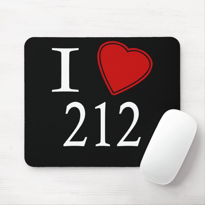 I Love 212 New York City Mouse Pad