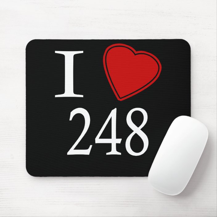 I Love 248 Detroit Mouse Pad