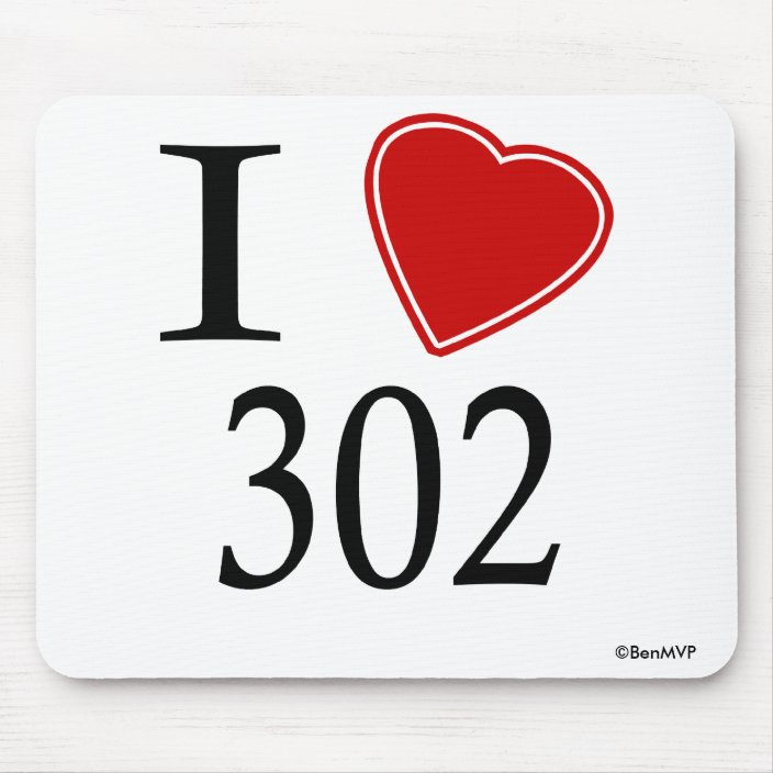 I Love 302 Dover Mouse Pad