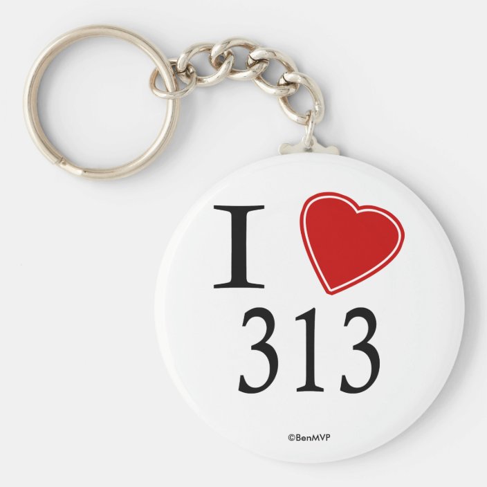 I Love 313 Detroit Key Chain
