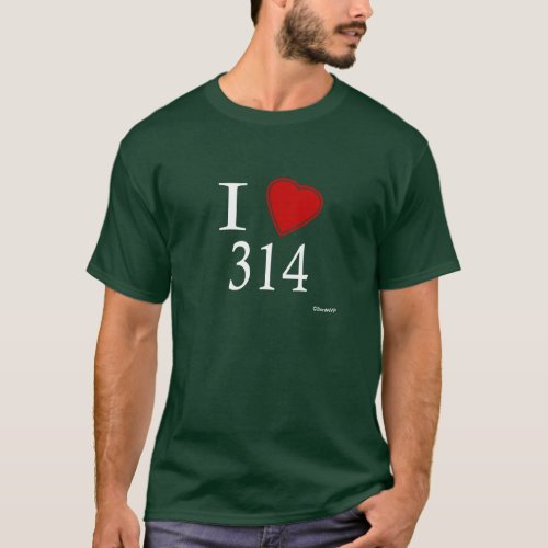 I Love 314 St Louis T_Shirt