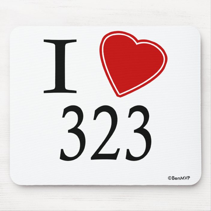 I Love 323 Los Angeles Mouse Pad