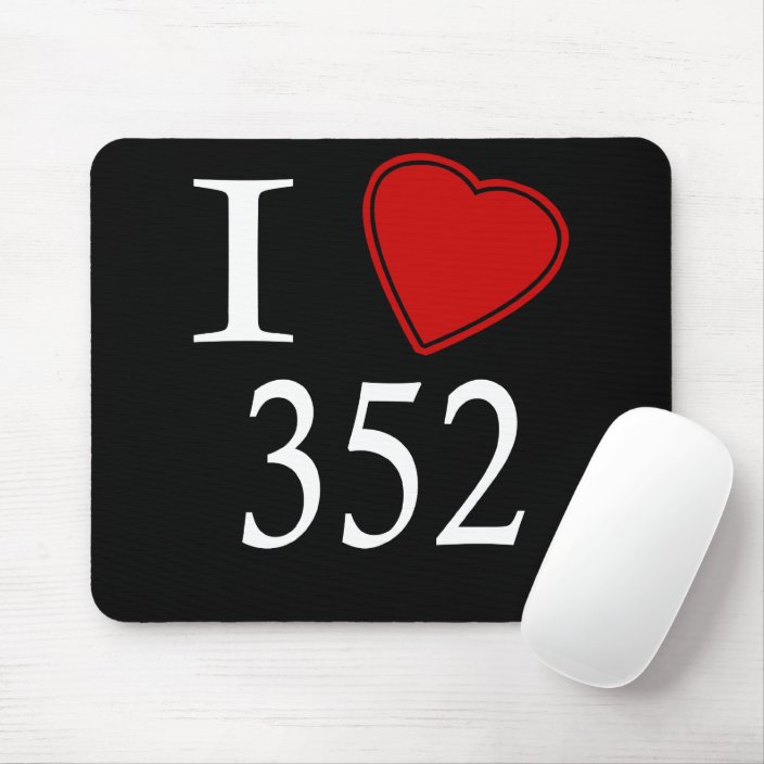 I Love 352 Gainesville Mouse Pad