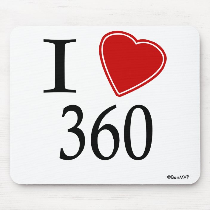 I Love 360 Olympia Mouse Pad
