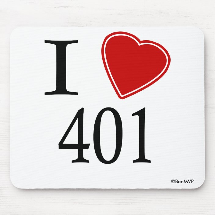 I Love 401 Providence Mouse Pad
