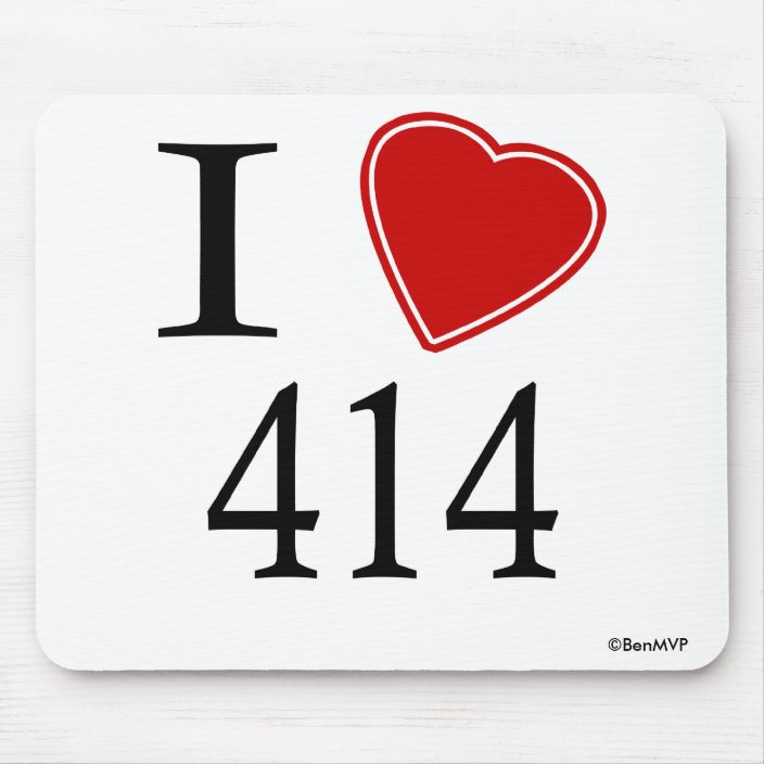 I Love 414 Milwaukee Mouse Pad