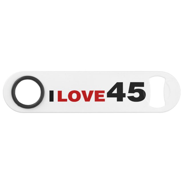 I Love 45 Bar Key (Front (Horizontal))