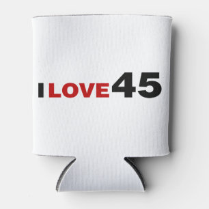 I Love 45 Can Cooler