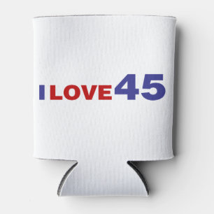 I Love 45 Can Cooler