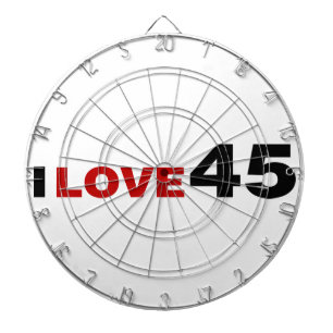 I Love 45 Dart Board