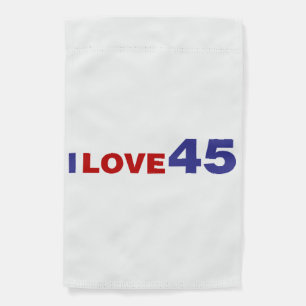 I Love 45 Garden Flag