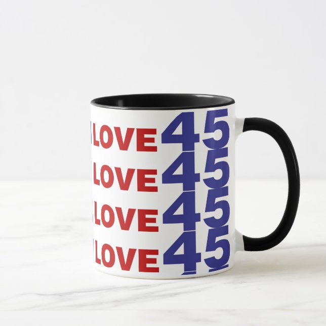 I Love 45 Mug (Right)