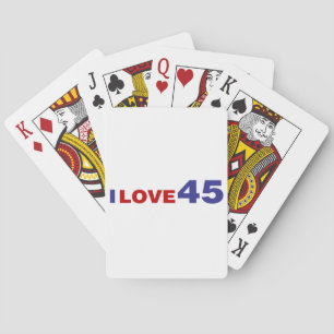 I Love 45 Poker Cards