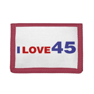 I Love 45 Trifold Wallet