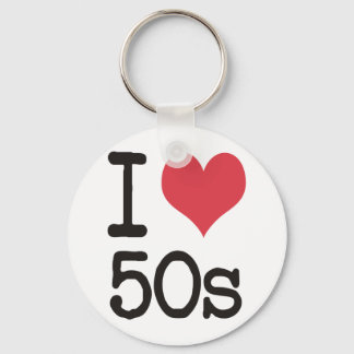 I Love 50s Products & Designs! Keychain