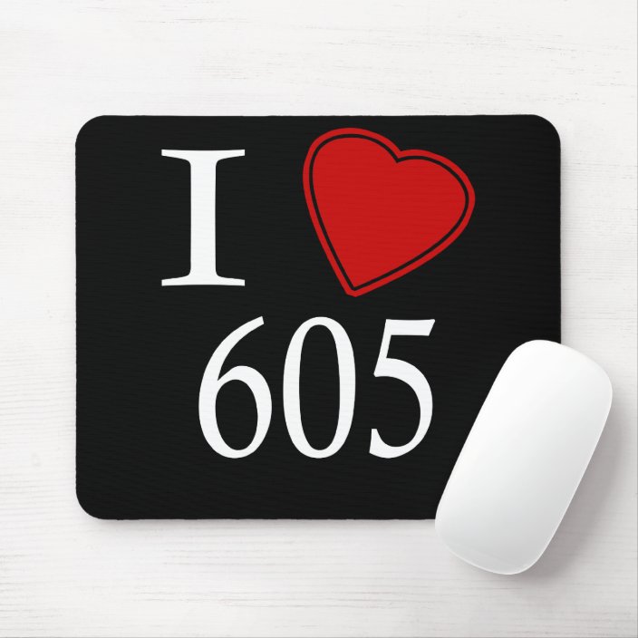 I Love 605 Sioux Falls Mousepad