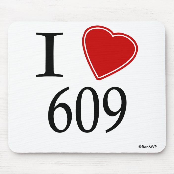 I Love 609 Trenton Mouse Pad