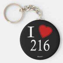I Love 216 Cleveland Key Chain