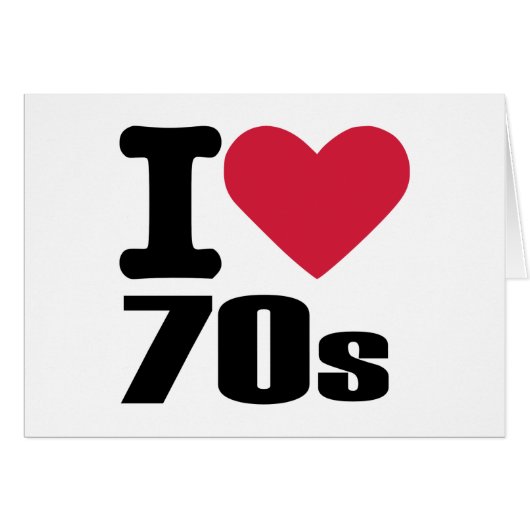 I love 70's cards (Front Horizontal)
