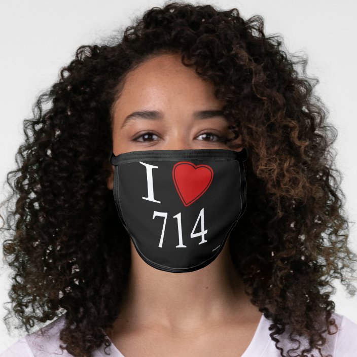 I Love 714 Anaheim Face Mask