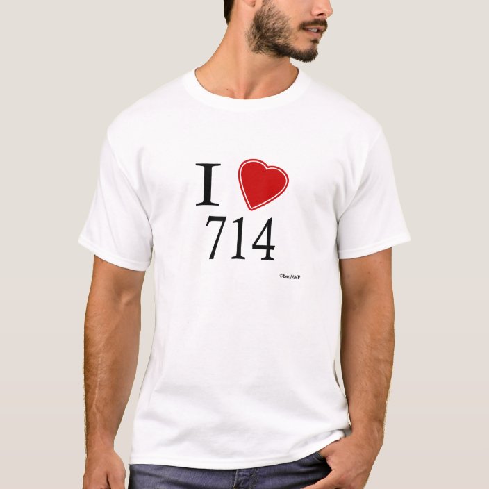 I Love 714 Santa Ana Tee Shirt