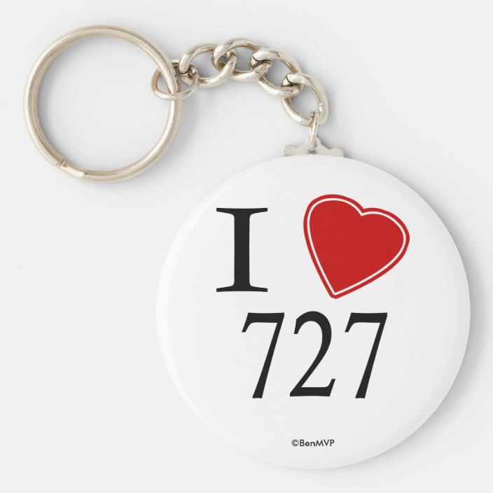 I Love 727 St. Petersburg Keychain
