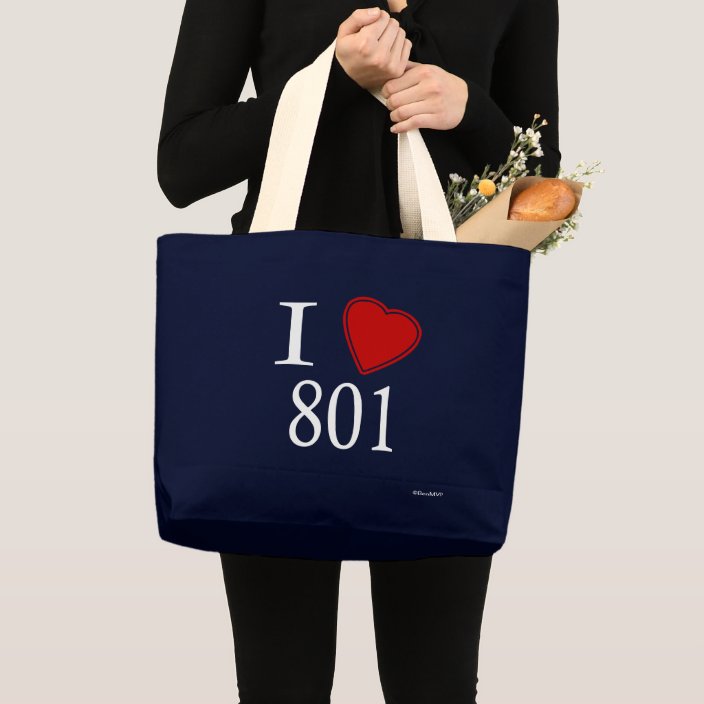 I Love 801 Salt Lake City Bag