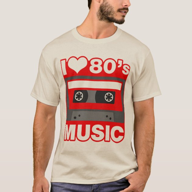 Women I Love 80s Music Retro Print T Shirt Girls Short Sleeve Top Cotton 7838 