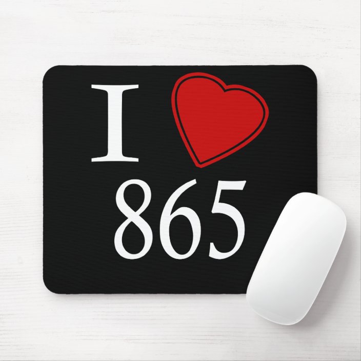 I Love 865 Knoxville Mousepad