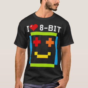 i love 8 bit computer quote retro game ordi T-Shirt