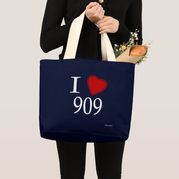 I Love 909 Riverside Canvas Bag