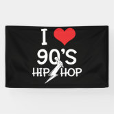 90s Hip Hop Old School Boombox Music Lover Banner | Zazzle