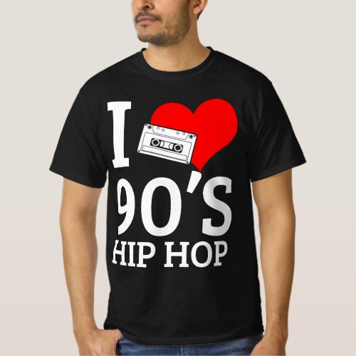 I Love 90s Hip Hop Rap T_Shirt