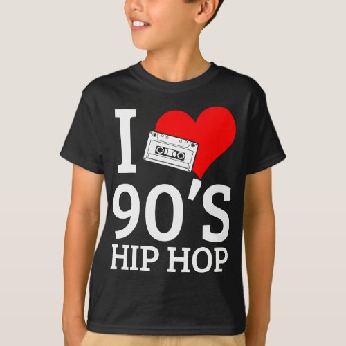 I Love 90s Hip Hop Rap T_Shirt