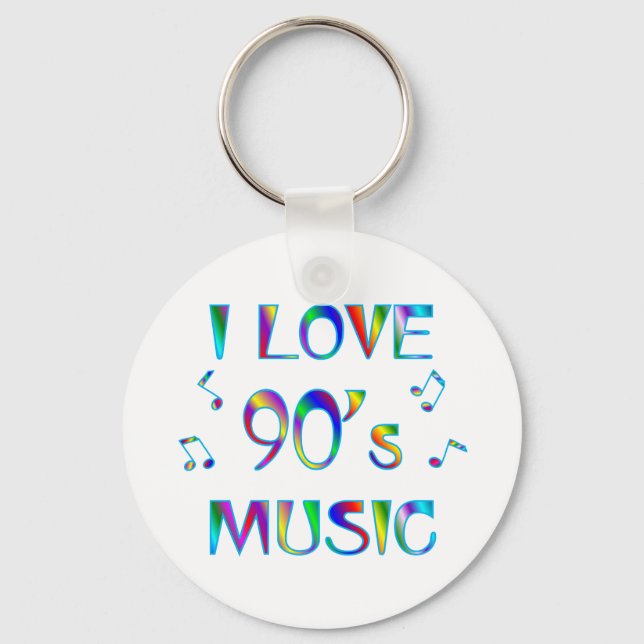 I Love 90's Keychain (Front)
