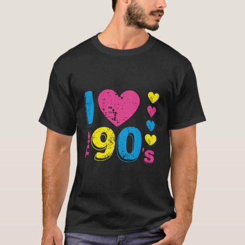 I Love 90S Nineties Clothes For Women Mens Tee