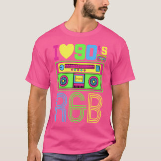 I Love 90S Rb Music Tee 1990S Style Outfit Vintage