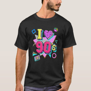 I Love 90s Retro Aesthetic 1990s Party Outfit 90s T-Shirt