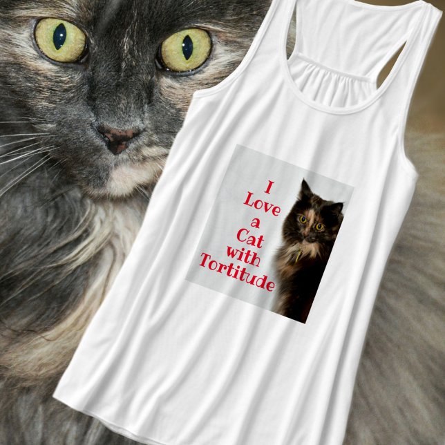 I Love a Cat with Tortitude Tank Top (Creator Uploaded)
