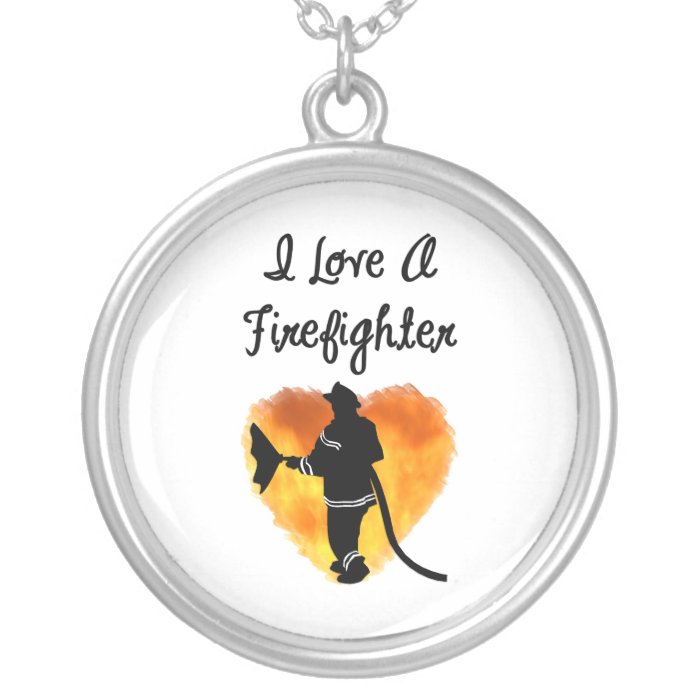 I Love A Firefighter Necklace