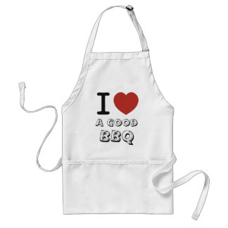 I LOVE a good bbq Adult Apron