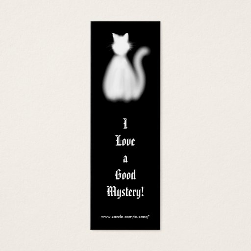 Customizable I Love a Good Mystery! bookmark Business Card Template