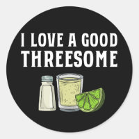 I Love A Good Threesome Tequila Lime Salt Gift