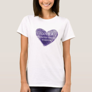 I love a pediatric stroke warrior ladies t-shirt